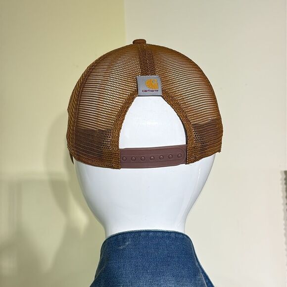 Carhartt Unisex Twill Mesh Logo Trucker Baseball Cap - Picture 2 of 6